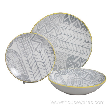 Venta caliente Fine Fashion Pad Waterware de cerámica